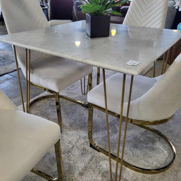 marble square top dining table