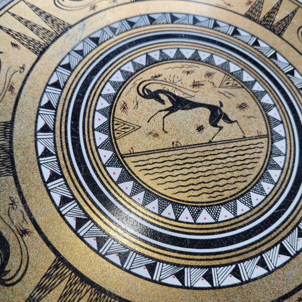 grecian metal tray