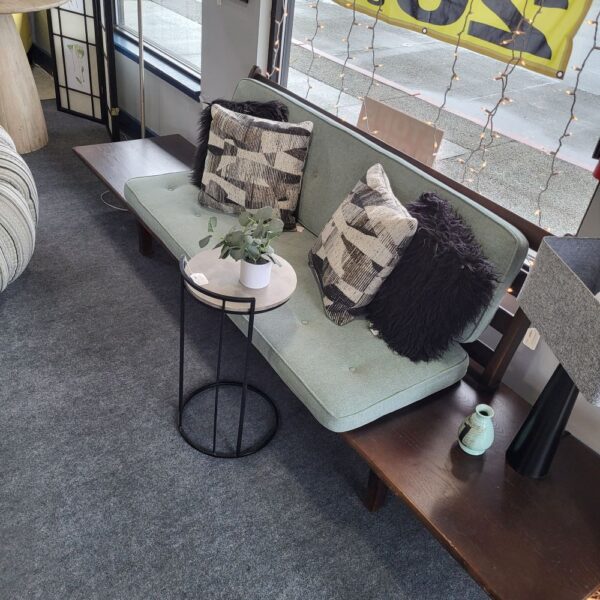 vintage mcm sofa/bench brown/mint
