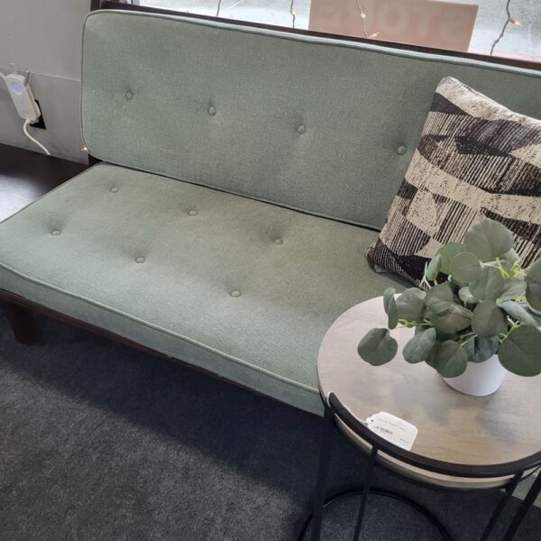 vintage mcm sofa/bench brown/mint